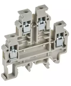 Колодка клеммная CTS-ML ARMAFIX 2 ур. 4кв.мм сер. IEK YCT13-00-2-K03-004