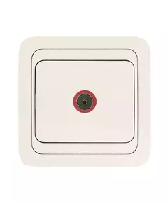 Розетка TV 1-м СП Mimoza 16А IP20 бел./бел. Makel 12007