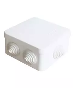 Коробка распределительная ОП 84х84х45мм IP54 7 выходов 3 гермоввода крышка защелкивающаяся бел. Epplast 120071