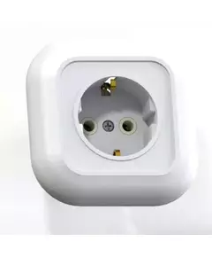 Розетка 1-м СП Валентина РС16-635 16А IP20 с заземл. бел. Кунцево 7653