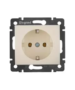 Механизм розетки 1-м СП Valena 16А IP20 с заземл. на винтах сл. кость Leg 774320