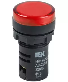 Арматура светосигнальная AD-22DS 230В красн. IEK BLS10-ADDS-230-K04