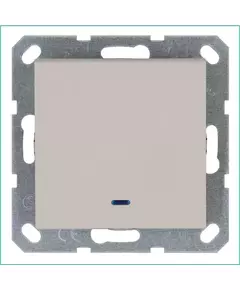 Выключатель 1-кл. 10А IP20 с подсветкой механизм тауп Jasmart G3011NT