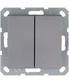 Выключатель 2-кл. 10А IP20 механизм алюм. Jasmart G3023S