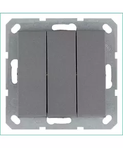 Выключатель 3-кл. 10А IP20 механизм алюм. Jasmart G3031S
