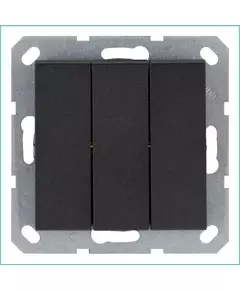 Выключатель 3-кл. 10А IP20 механизм антрацит Jasmart G3031B