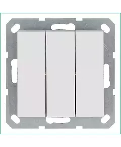 Выключатель 3-кл. 10А IP20 механизм бел. глянцевый Jasmart G3031W