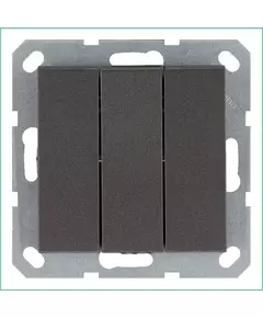 Выключатель 3-кл. 10А IP20 механизм мокко Jasmart G3031Z