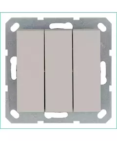 Выключатель 3-кл. 10А IP20 механизм тауп Jasmart G3031T