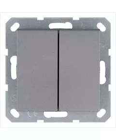 Переключатель перекрестный 2-кл. 10А IP20 механизм алюм. Jasmart G3014S