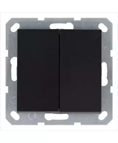 Переключатель перекрестный 2-кл. 10А IP20 механизм антрацит Jasmart G3014B