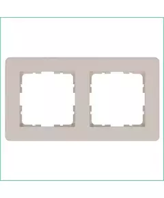Рамка 2-м G-Flex тауп Jasmart G1102T
