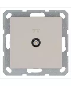 Розетка телевизионная оконечная TV Ф9.5мм механизм тауп Jasmart G6001T