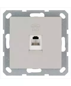 Розетка телефонная 1-м RJ11 механизм тауп JasmartG6101T