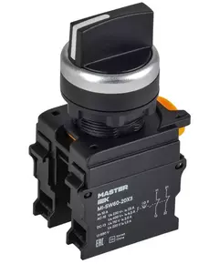Переключатель 3 полож. 2НЗ черн. MASTER IEK MI-SW60-20X3-5-24-3-K02