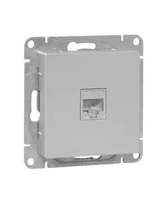 Розетка компьютерная 1-м СП Эпика RJ45 кат.5 механизм алюм. EKF UP1-SOA-RJ45-5