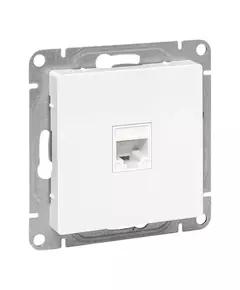 Розетка компьютерная СП Эпика RJ45 кат.5 механизм бел. EKF UP1-SOW-RJ45-5
