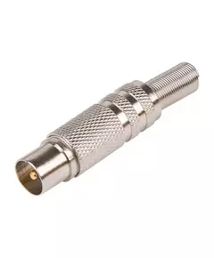 Разъем штекер TV никель с пружиной Rexant 05-2011