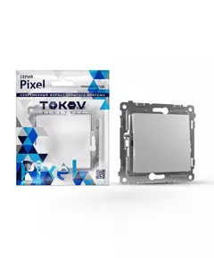 Переключатель перекрестный 1-кл. СП Pixel IP20 механизм алюм. TOKOV ELECTRIC TKE-PX-P1R-C03