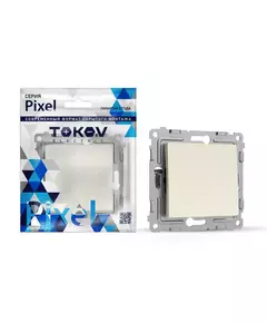 Переключатель перекрестный 1-кл. СП Pixel IP20 механизм беж. TOKOV ELECTRIC TKE-PX-P1R-C02