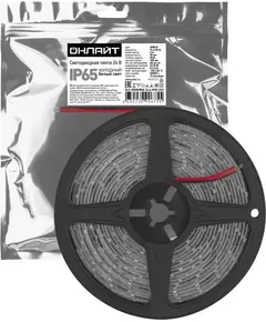 Лента светодиодная 90 675 OLS-5050CW60-14.4-IP65-24V (уп.5м) ОНЛАЙТ 90675