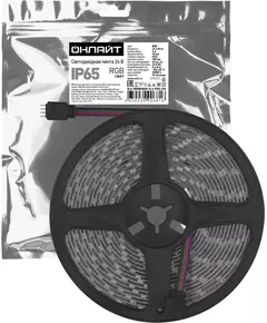 Лента светодиодная 90 681 OLS-5050RGB60-14.4-IP65-24V (уп.5м) ОНЛАЙТ 90681