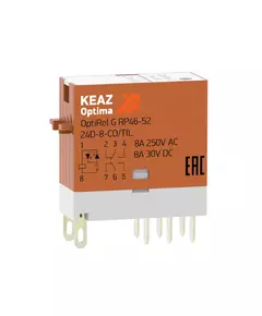 Реле промежуточное OptiRel G RP46-52-24-8-CO-S/TIL КЭАЗ 281050