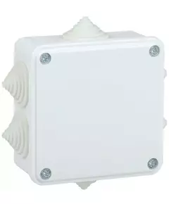 Коробка распаячная ОП КМ 100х100х45 IP44 6 вводов бел. IEK UKO11-100-100-045-K01-44