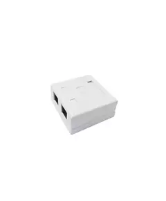 Розетка компьютерная 8P8C (RJ45) UTP кат.5E 2 порта TOKOV ELECTRIC TKE-SMB-8P8C-2P-UTP