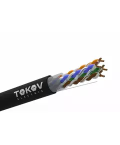 Кабель витая пара U/UTP 4х2х24AWG(0.51мм) кат.5E PE TOKOV PRO Fluke tested (м) TOKOV ELECTRIC TKP-C05-U42-5E-305-OD