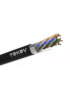 Кабель витая пара F/UTP 4х2х24AWG(0.51мм) кат.5E PE TOKOV PRO Fluke tested (м) TOKOV ELECTRIC TKP-C05-F42-5E-305-OD