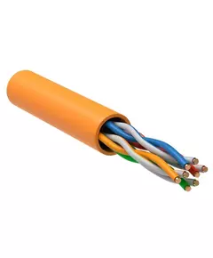 Кабель витая пара U/UTP 5E 4х2х24AWG LSZH оранж. (305м) РФ/Т ITK LC1-C5E04-127-T-R