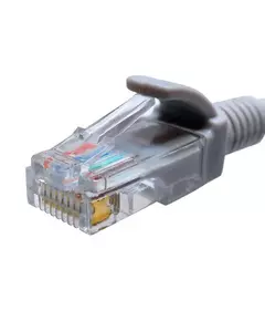 Патч-корд кат.5E UTP 4х2 26AWG (7х0.16мм) Cu LSZH 0.15м сер. SUPRLAN 10-0140-2