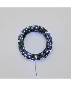 Гирлянда светодиодная "Роса" 50м 500LED бел. IP20 230В с контроллером провод зел. Neon-Night 303-285