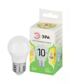 Лампа светодиодная GREEN LINE P45-10W-830-E27 GL 10Вт шар 3000К свет тепл. E27 Эра Б0066977