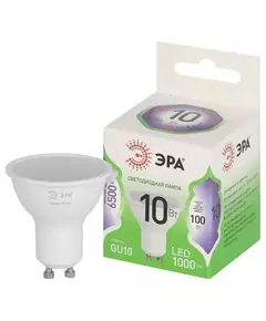 Лампа светодиодная GREEN LINE MR16-10W-865-GU10 GL 10Вт софит 6500К свет холод. GU10 Эра Б0066981