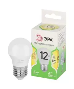 Лампа светодиодная GREEN LINE P45-12W-830-E27 GL 12Вт шар 3000К свет тепл. E27 Эра Б0067015