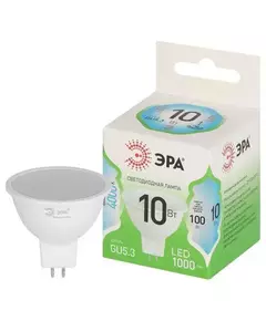 Лампа светодиодная GREEN LINE MR16-10W-840-GU5.3 GL 10Вт софит 4000К яркий свет бел. GU5.3 Эра Б0067064