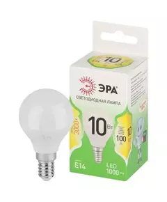 Лампа светодиодная GREEN LINE P45-10W-830-E14 GL 10Вт шар 3000К свет тепл. E14 Эра Б0067065