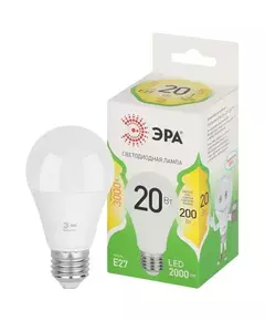 Лампа светодиодная GREEN LINE A60-20W-830-E27 GL 20Вт груша 3000К свет тепл. E27 Эра Б0067106