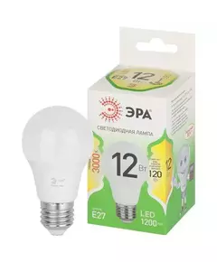 Лампа светодиодная GREEN LINE A60-12W-830-E27 GL 12Вт груша 3000К свет тепл. E27 Эра Б0067110