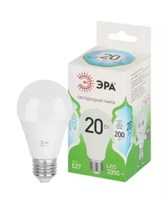 Лампа светодиодная GREEN LINE A60-20W-840-E27 GL 20Вт груша 4000К яркий свет бел. E27 Эра Б0067116