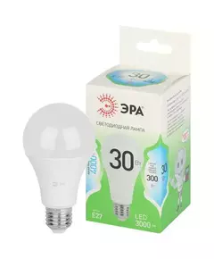 Лампа светодиодная GREEN LINE A65-30W-840-E27 GL 30Вт груша 4000К яркий свет бел. E27 Эра Б0067144