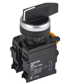 Переключатель 2 полож. 1НО+1НЗ возвратный длин. ручка MASTER IEK MI-SW60-11XB22-3-25-2-K02