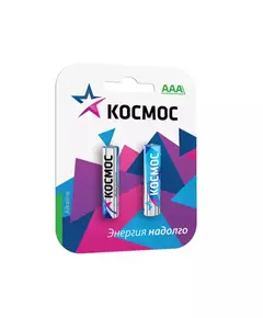 Элемент питания алкалиновый LR LR03 BP-2 (блист.2шт) Космос KOCLR032BL
