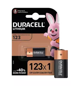 Элемент питания литиевый CR123 BP-1 ULTRA (блист.1шт) Duracell A0001263