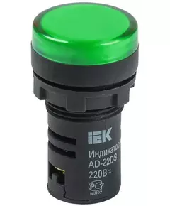 Арматура светосигнальная AD-22DS 24В AC/DC зел. IEK BLS10-ADDS-024-K06