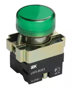 Арматура светосигнальная LAY5-BU63 d22мм зел. IEK BLS50-BU-K06