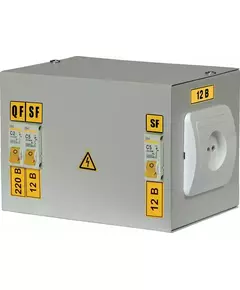 Ящик с понижающим трансформатором ЯТП 0.25 220/12В (3 авт. выкл.) IEK MTT13-012-0250