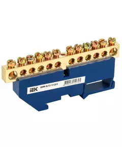 Шина нулевая на DIN-изол. ШНИ 8х12-12-Д-С IEK YNN10-812-12D-K07